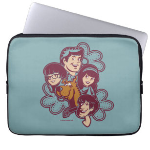 Paisely Flower Scooby-Doo and the Gang Laptop Sleeve