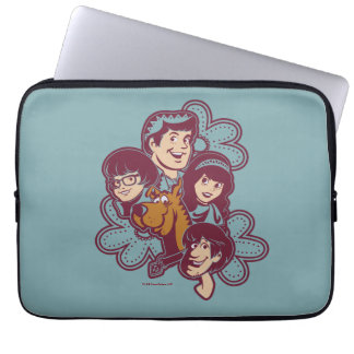 Paisely Flower Scooby-Doo and the Gang Laptop Sleeve