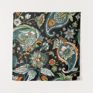 Paisley. A seamless pattern based on the tradition Tapestry