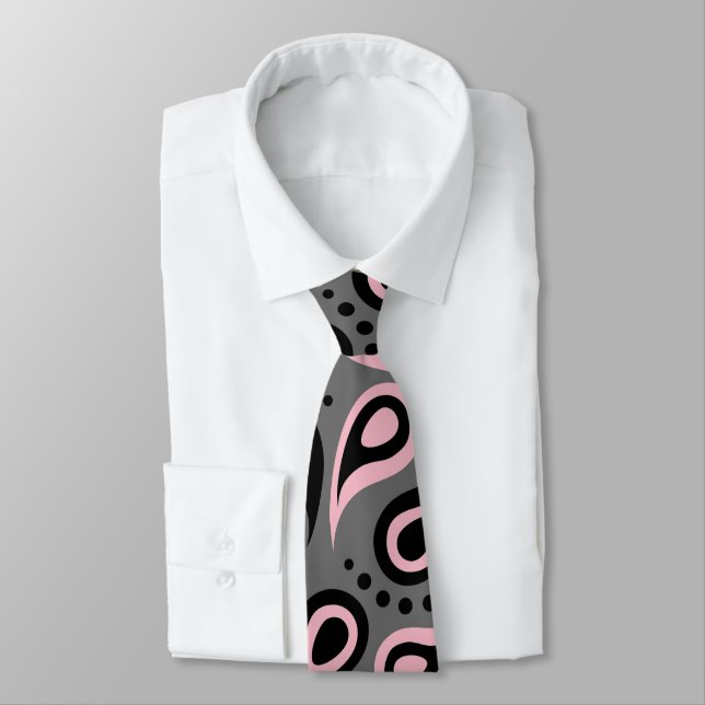 Paisley abstract pattern tie (Tied)