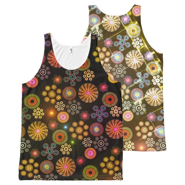 Paisley All-Over-Print Tank Top (Front and Back)