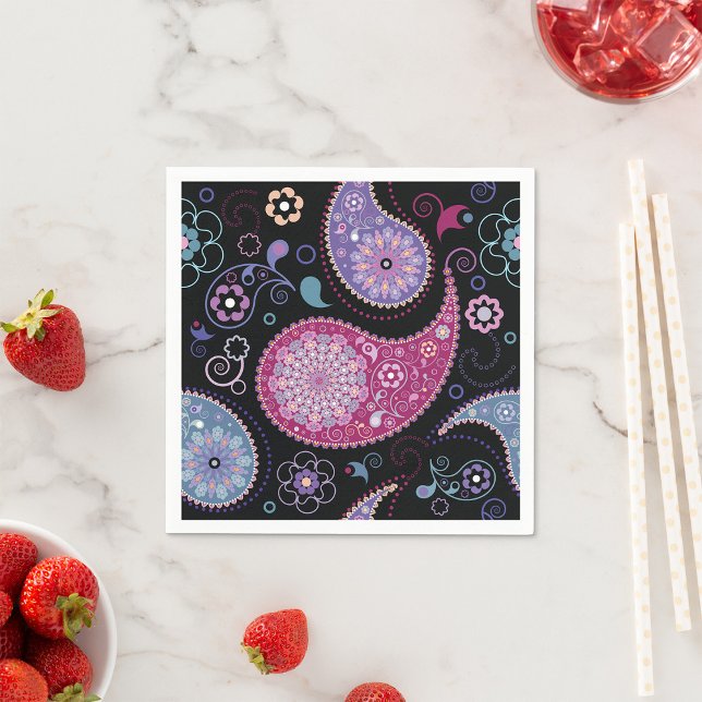 Paisley Background Paper Napkins (Creator Uploaded)
