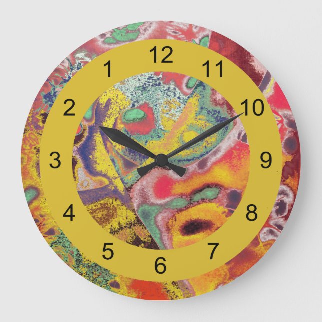 Paisley-Backward Clock for Unusual People (Front)