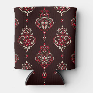 Paisley Bandana: Boho Vintage Print. Can Cooler