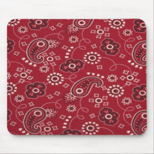 Paisley Bandana Design Mouse pad