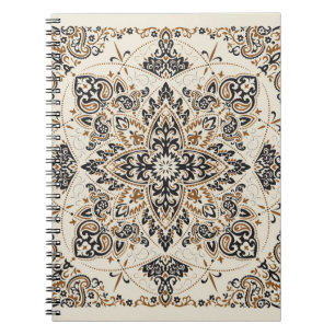 Paisley Bandana Print Silk Design Notebook