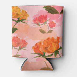 Paisley bandana print, silk scarf design. can cooler