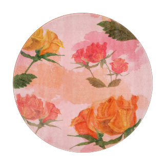 Paisley bandana print, silk scarf design. cutting board