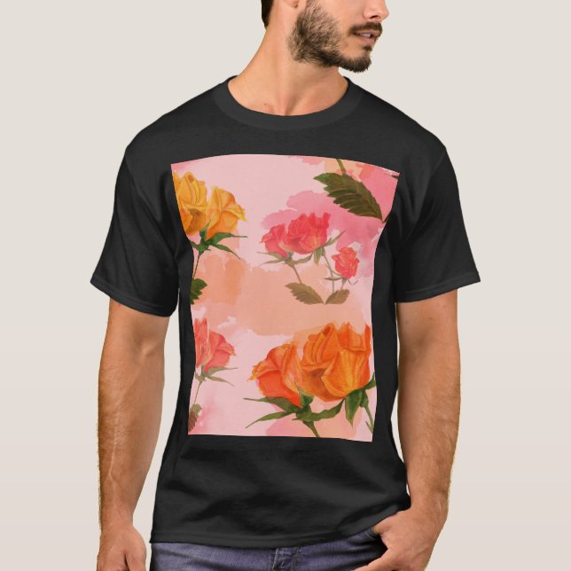 Paisley bandana print, silk scarf design. T-Shirt (Front)