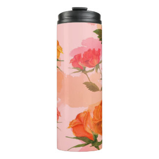 Paisley bandana print, silk scarf design. thermal tumbler