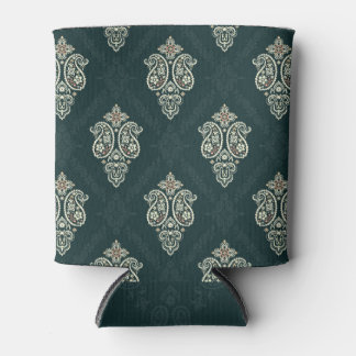 Paisley Bandana print: vintage ornament. Can Cooler