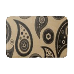 paisley bathroom bathmat