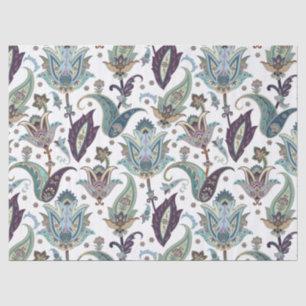 Paisley Blue Florals Tissue Paper