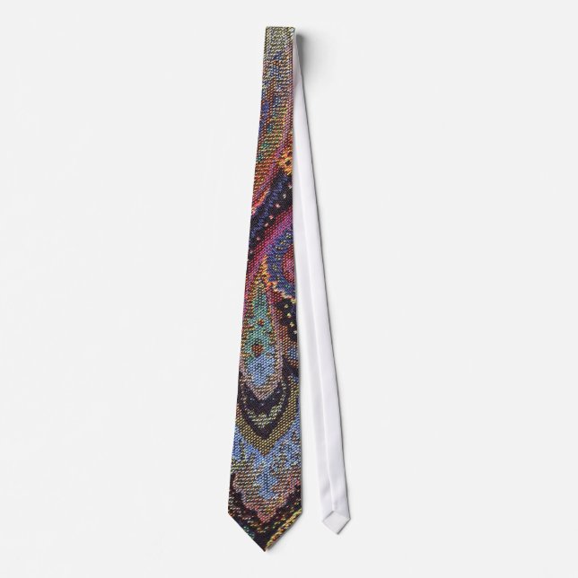 Paisley Blue Large Tie (Front)