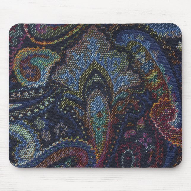 Paisley Blue Mouse Pad (Front)