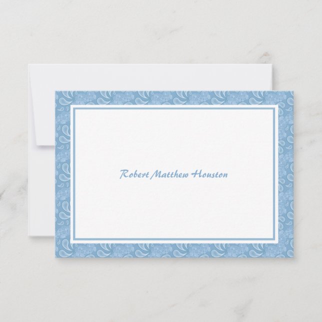 Paisley Blue Thank You (Front)