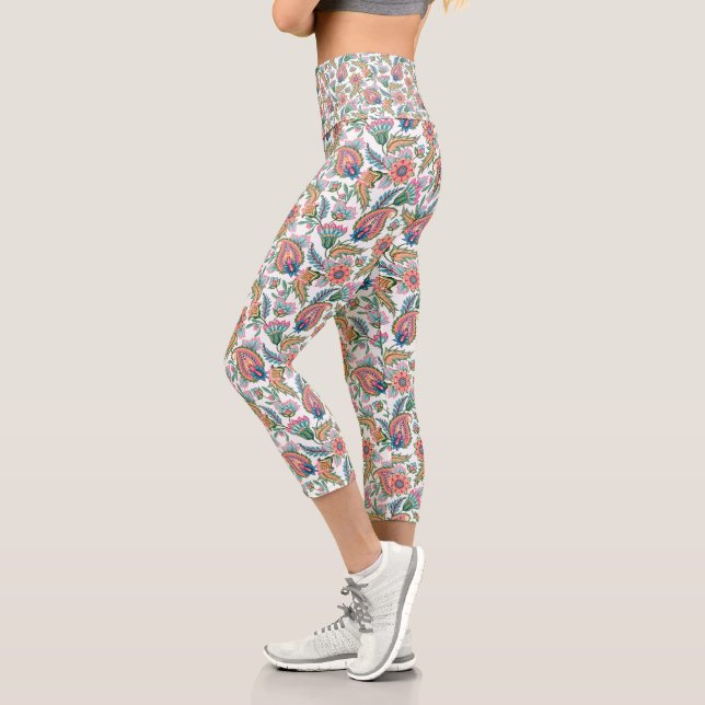 Paisley Capri Leggings (Left)