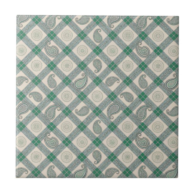 Paisley Ceramic Tile (Front)