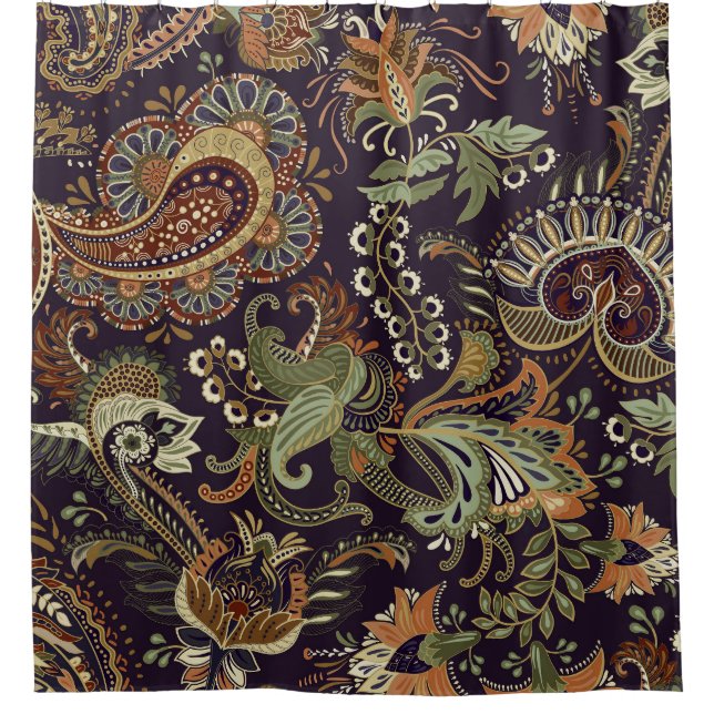 Paisley Colourful Textile: Ethnic Vintage Design (Front)