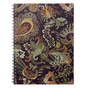 Paisley Colourful Textile: Ethnic Vintage Design Notebook