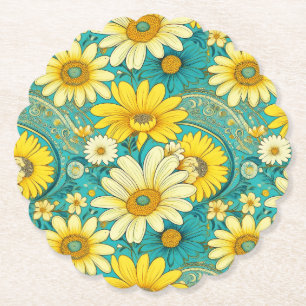 Paisley Daisy Coaster
