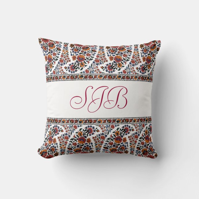 Paisley Design #2 at SusieJayne Throw Pillow (Front)