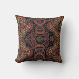 Paisley Design #4 at SusieJayne Throw Pillow