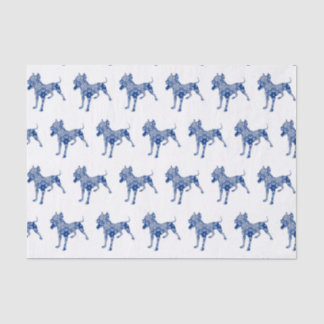 Paisley Dog No. 1 | Blue Tissue Paper