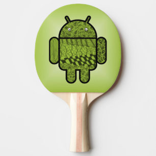 Paisley Doodle Character for Android™ Ping Pong Paddle