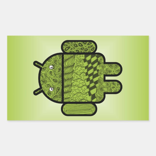 Paisley Doodle Character for Android™ Sticker (Front)