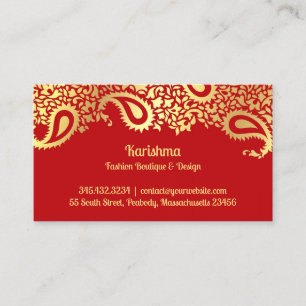 Paisley Elegant Business Card