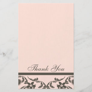 Paisley et Floral Merci Cartes