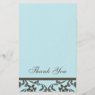 Paisley et Floral Merci Cartes