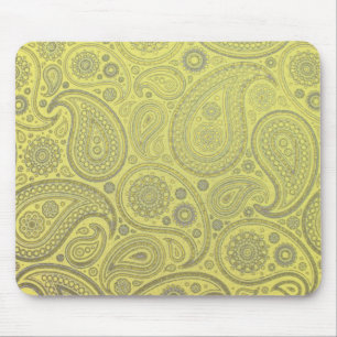 Paisley fabric vintage look mouse pad