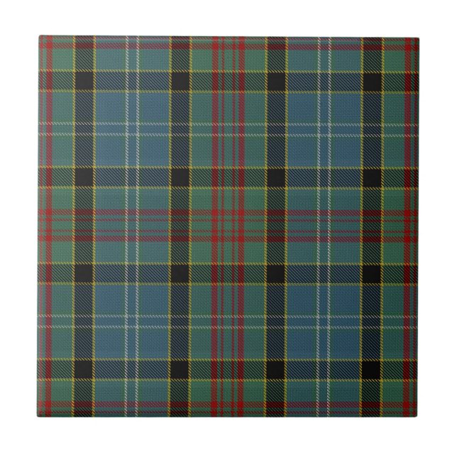 Paisley Family and Region Tartan Plaid Pattern Tile (Front)