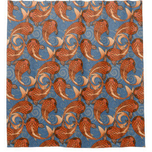 paisley fish denim