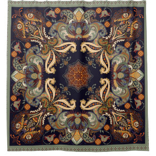 Paisley Floral: Batik Shawl Elegance.