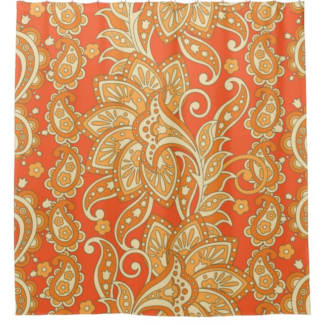 Paisley Floral ethnic seamless Pattern. Arabic Orn (Front)