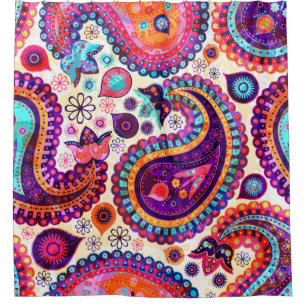 Paisley Floral Indian Seamless Ornament