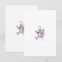 Paisley Floral Motif – Boho White Purple Orange