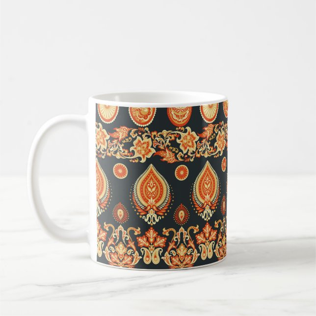 Paisley Floral oriental ethnic Pattern. Seamless A Coffee Mug (Left)
