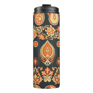 Paisley Floral oriental ethnic Pattern. Seamless A Thermal Tumbler