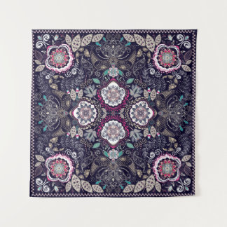 Paisley floral pattern tapestry
