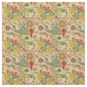 Paisley Flower Fabric