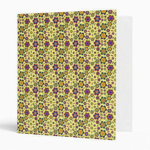 Paisley Flower Pattern 3-Ring Binders