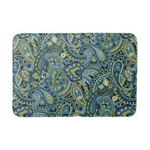 Paisley Forest Green Bath Mat