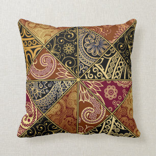 Paisley Fractured Pattern Pillow