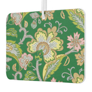 Paisley Garden Stylized Floral Embroidery Air Freshener