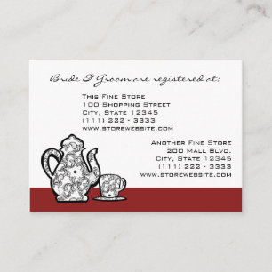 Paisley Garden Tea Party Enclosure Card