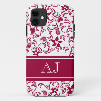 Paisley Garden with Changable Colour iPhone 11 Case